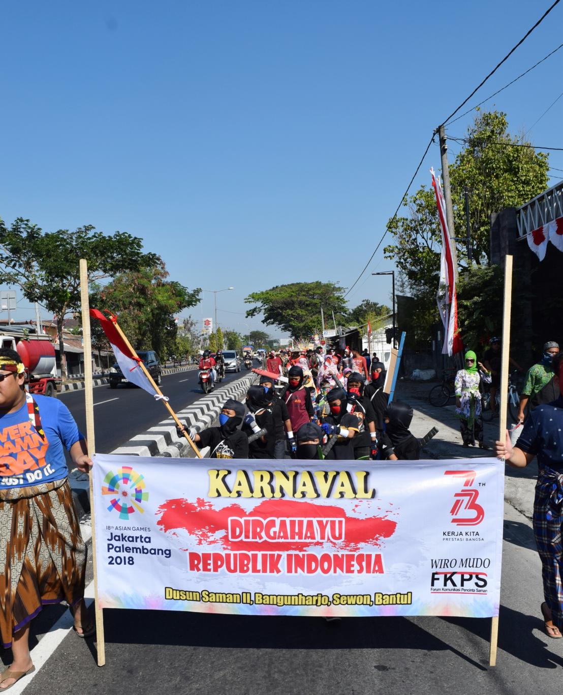 Karnaval Peringatan Hut Ri Ke 73 Dusun Saman Website Kalurahan Bangunharjo